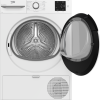 Open drum view of the Front view of the Beko BM3T3822W Heat Pump Tumble Dryer