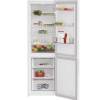 Open view of Indesit INKS1361W4UK showing fridge and freezer compartments