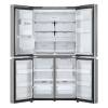 Open view of LG 637L fridge freezer showing spacious multi-compartment layout