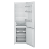 Open view of NordMende RFF335WH showing fridge shelves and freezer drawers