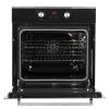 Open view of NordMende SOP416IX showing oven cavity and shelves extended