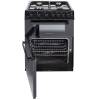 Open view showing 53L main oven and 29L top grill cavity