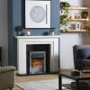 Portree Chrome Optiflame 3D Electric Inset Fire