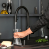 Quooker FTBLK Front Tap in Black – 3-in-1 modern kitchen tap