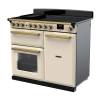 Rangemaster 100cm Estel Deluxe Induction Pale Cream Antique Brass Range Cooker 18090