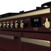 Rangemaster 90 Estel Deluxe Dual Fuel Bordeaux Antique Brass Range Cooker
