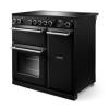 Rangemaster AURA90EIPCBL-BN1 Black Brushed Nickel Induction Range Cooker