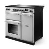 Rangemaster AURA90EIPWHT-BN1 White Brushed Nickel Induction Range Cooker