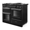 Rangemaster Aura 110 Black Six Burner Gas Range Cooker Belfast NI