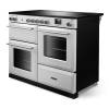 Rangemaster AURAO110EIPWHT-BN1 White Brushed Nickel Induction Range Cooker