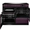 Rangemaster Aura 110 Plum Brushed Nickel Range Cooker Dublin Ireland