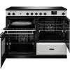 Rangemaster Aura 110 White Brushed Nickel Range Cooker Dublin Ireland