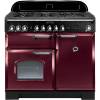 Rangemaster CDL100DFFCYC - 100cm Classic Deluxe Dual Fuel Cranberry Chrome Range Cooker 92510