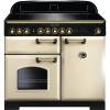 Rangemaster CDL100EICRB - 100cm Classic Deluxe Electric Induction Cream Brass Range Cooker 115580
