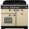 Rangemaster CDL100EICRC - 100cm Classic Deluxe Electric Induction Cream Chrome Range Cooker 95930