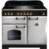 Rangemaster CDL100EIRPB - 100cm Classic Deluxe Electric Induction Royal Pearl Brass Range Cooker 114840