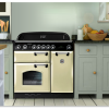 Rangemaster CDL100EIWHB Classic Deluxe Induction White Brass Range Cooker