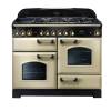 Rangemaster CDL110DFFCRB - 110cm Classic Deluxe Dual Fuel Cream Brass Range Cooker 79810