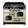 Rangemaster CDL110DFFCRC - 110cm Classic Deluxe Dual Fuel Cream Chrome Range Cooker 79790 