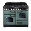 Rangemaster CDL110DFFMGC - 110cm Classic Deluxe Dual Fuel Mineral Green Chrome Range Cooker 127250