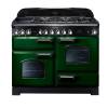 Rangemaster CDL110DFFRGC - 110cm Classic Deluxe Dual Fuel Racing Green Chrome Range Cooker 112890