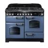 Rangemaster CDL110DFFSBC - 110cm Classic Deluxe Dual Fuel Stone Blue Chrome Range Cooker 127240