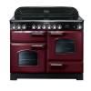 Rangemaster CDL110ECCYC - 110cm Classic Deluxe Electric Ceramic Cranberry Chrome Range Cooker 84440