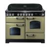 Rangemaster CDL110ECOGC - 110cm Classic Deluxe Electric Ceramic Olive Green Chrome Range Cooker 100940