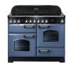 Rangemaster CDL110ECSBC - 110cm Classic Deluxe Electric Ceramic Stone Blue Chrome Range Cooker 127360