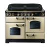 Rangemaster CDL110EICRB - 110cm Classic Deluxe Electric Induction Cream Brass Range Cooker 90440