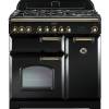 Rangemaster CDL90DFFBLB - 90cm Classic Deluxe Dual Fuel Black Brass Range Cooker 80950