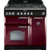 Rangemaster CDL90DFFCYC 90cm Classic Deluxe Dual Fuel Cranberry Chrome Range Cooker 84480