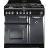 Rangemaster CDL90DFFSLC - 90cm Classic Deluxe Dual Fuel Slate Chrome Range Cooker 124180