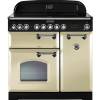 Rangemaster CDL90ECCRC 90cm Classic Deluxe Electric Ceramic Cream Chrome Range Cooker 81640