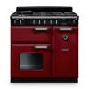 Rangemaster CL90DFPBORCM1 Classic 90cm dual fuel range cooker in bordeaux with chrome trim