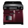 Rangemaster CLA100ECCYC - 100cm Classic Electric Ceramic Cranberry Chrome Range Cooker 117620