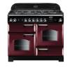 Rangemaster CLA110DFFCYC - 110cm Classic Dual Fuel Cranberry Chrome Range Cooker 116800