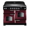 Rangemaster CLA110EICYC - 110cm Classic Electric Induction Cranberry Chrome Range Cooker 117050 