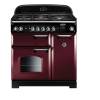 Rangemaster CLA90DFFCYC - 90cm Classic Dual Fuel Cranberry Chrome Range Cooker 116510