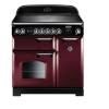 Rangemaster CLA90EICYC - 90cm Classic Electric Induction Cranberry Chrome Range Cooker 116960 