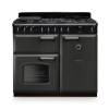 Rangemaster CLDL100DFPSLTCM1 100cm Classic Deluxe Dual Fuel Range Cooker in slate with chrome trim