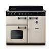 Rangemaster CLDL100EIPPCRCM1 100cm Classic Deluxe Induction Range Cooker in pale cream with chrome trim
