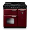 Rangemaster CLDL90DFPBORCM1 90cm Classic Deluxe Dual Fuel Range Cooker in Bordeaux with Chrome Trim