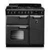Rangemaster CLDL90DFPSLTCM1 90cm Classic Deluxe Dual Fuel Range Cooker in Slate with Chrome Trim