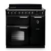 Rangemaster CLDL90EIPGBLCM1 90cm Classic Deluxe Induction Range Cooker in Gloss Black with Chrome Trim