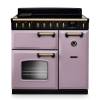 Rangemaster CLDL90EIPHTHAB1 90cm Classic Deluxe Induction Range Cooker in Heather with Antique Brass Trim