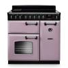 Rangemaster CLDL90EIPHTHCM1 90cm Classic Deluxe Induction Range Cooker in Heather with Chrome Trim