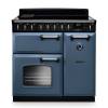 Rangemaster CLDL90EIPSTBCM1 90cm Classic Deluxe Induction Range Cooker in Slate Blue with Chrome Trim