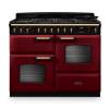 Rangemaster CLDLO110DFPBORAB1 110cm Classic Deluxe Dual Fuel Range Cooker in Bordeaux and Antique Brass Trim