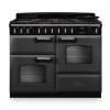 Rangemaster CLDLO110DFPSLTCM1 Classic Deluxe 110cm dual fuel range cooker in slate with chrome trim